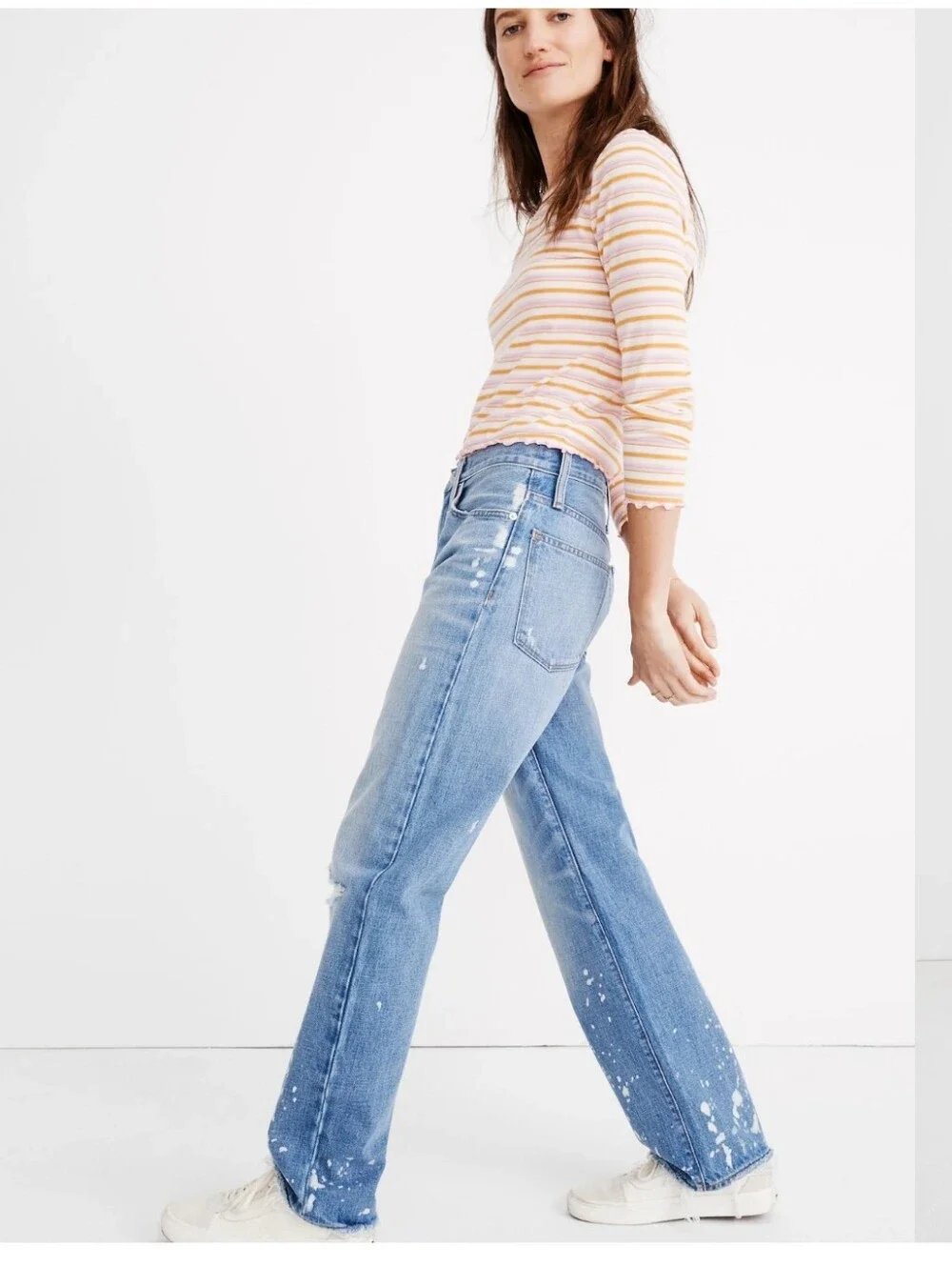 Madewell Dadjean Dad Jean Bleached Edition